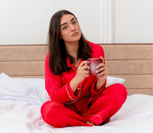 Load image into Gallery viewer, Red velvet Pj