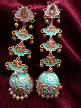 Load image into Gallery viewer, Turquoise Chandelier Earrings