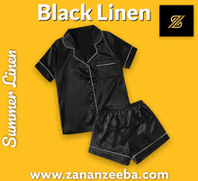 Load image into Gallery viewer, Black Suit Half Sleeves & Short (updated on etsy/ daraz)