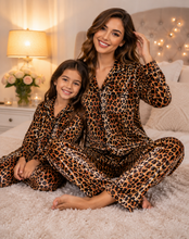 Load image into Gallery viewer, Cheetah winter velvet pj (Adult &amp; Kid Matching)

