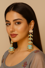 Load image into Gallery viewer, Turquoise Chandelier Earrings

