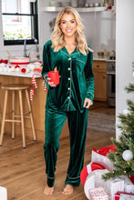 Load image into Gallery viewer, Green winter Velvet PJ (Adult &amp; Kids matching suits)

