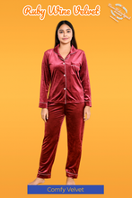 Load image into Gallery viewer, Ruby Wine Pj (Adult &amp; Kid matching suits)
