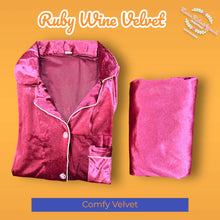 Load image into Gallery viewer, Ruby Wine Pj (Adult &amp; Kid matching suits)

