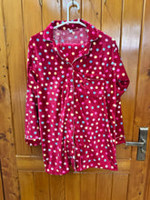 Load image into Gallery viewer, Burgundy Polka winter Velvet (Adult &amp; Kid matching suits)
