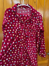 Load image into Gallery viewer, Burgundy Polka winter Velvet (Adult &amp; Kid matching suits)
