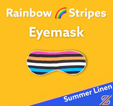 Load image into Gallery viewer, Rainbow Stripes Headband &amp; EyeMask
