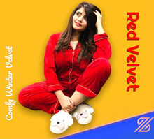 Load image into Gallery viewer, Red velvet Pj
