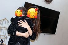 Load image into Gallery viewer, Black velvet PJ (Adult &amp; Kids Matching suits)
